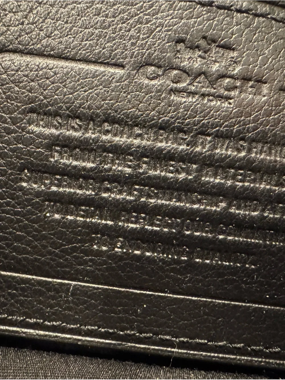 Coach Black Leather Laptop Briefcase